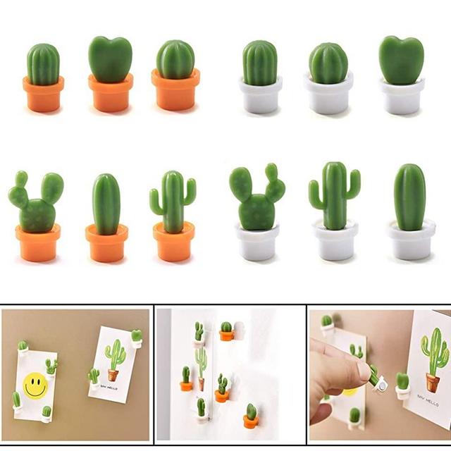 Decorative Refrigerator Magnets, Perfect Fridge Magnets for House Office Personal Use (Cactus)