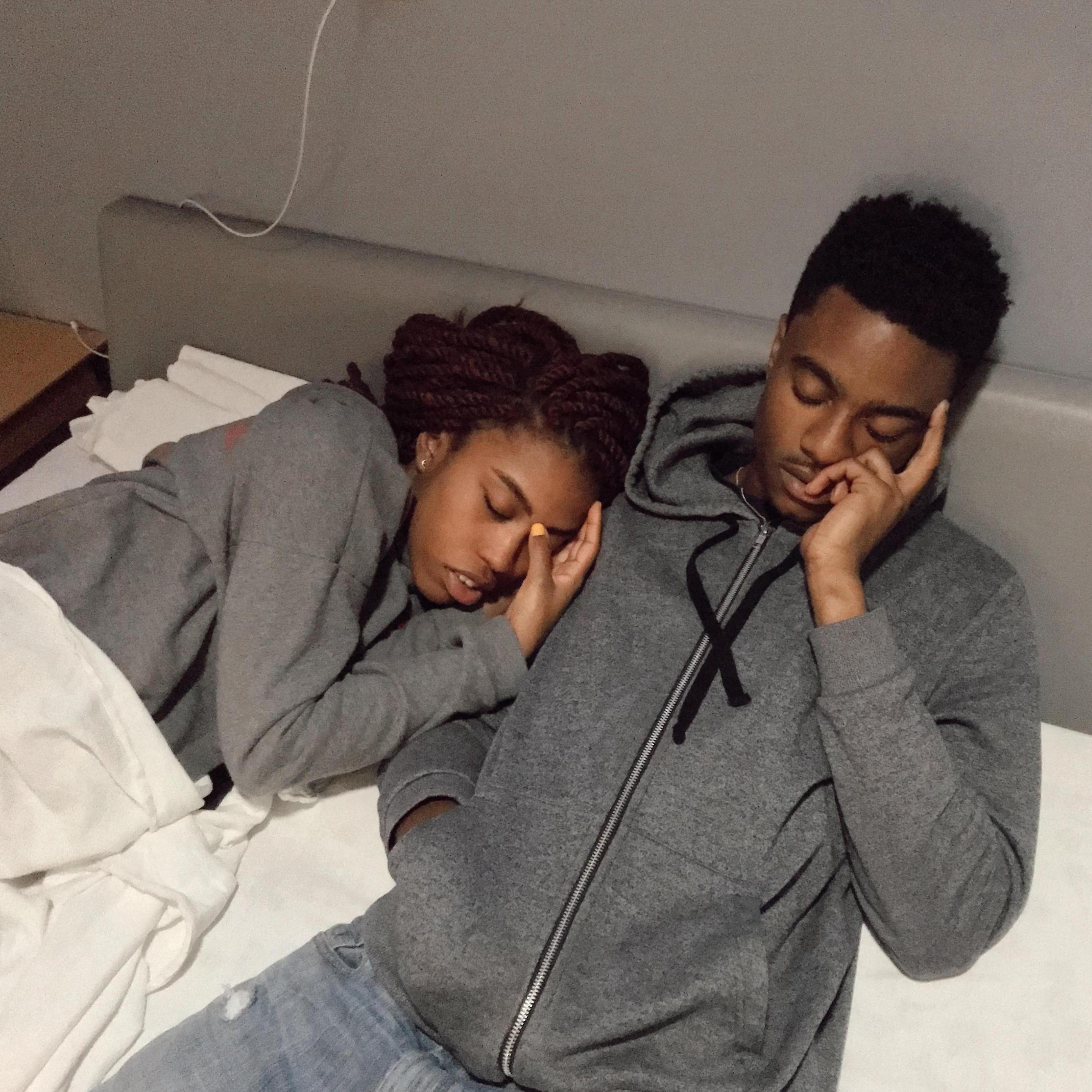 Our first nap together. Who knew this would be the beginning of many more.