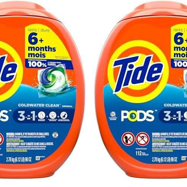 Tide PODS Laundry Detergent Original Scent, 112 count (Pack of 2)