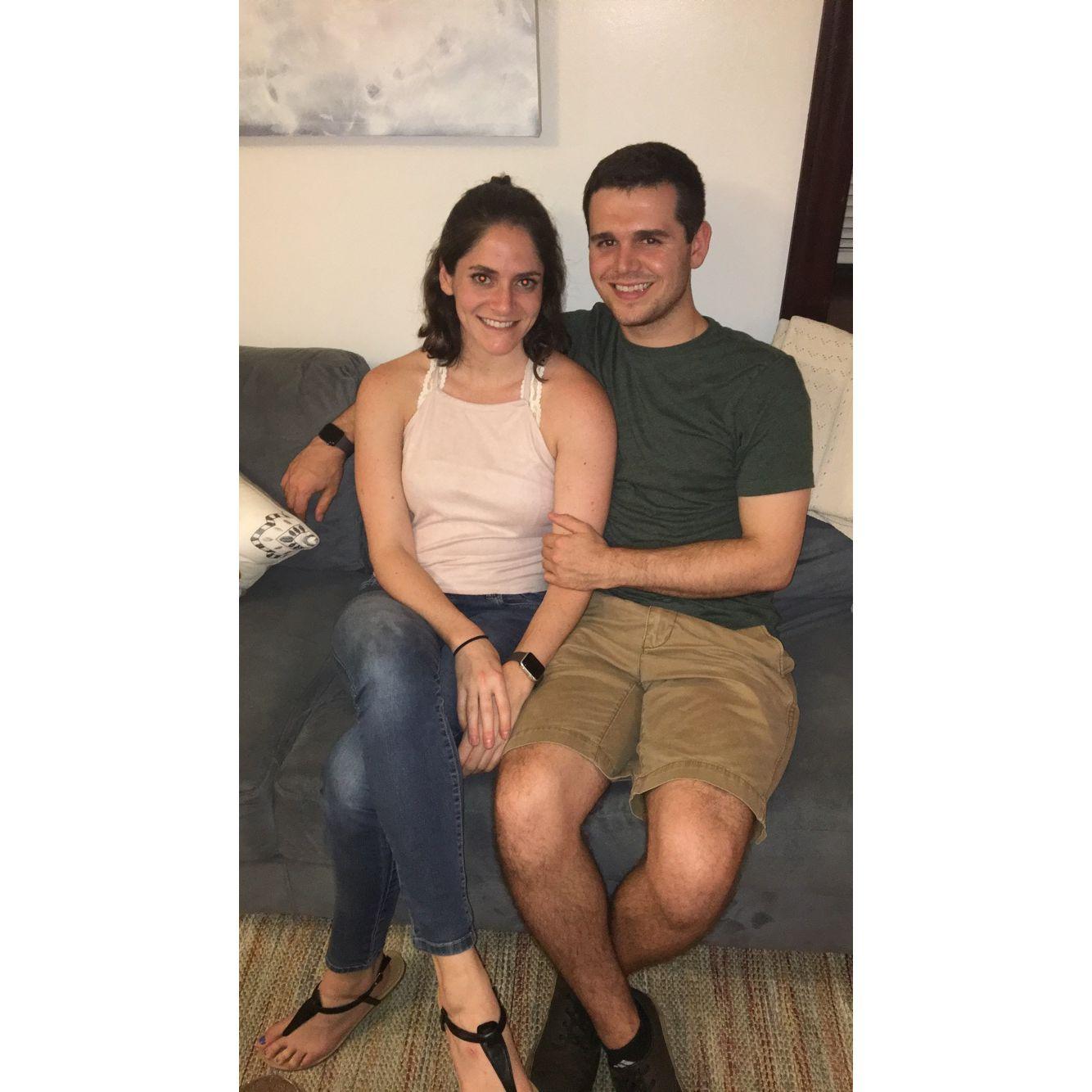 Our first documented photo together