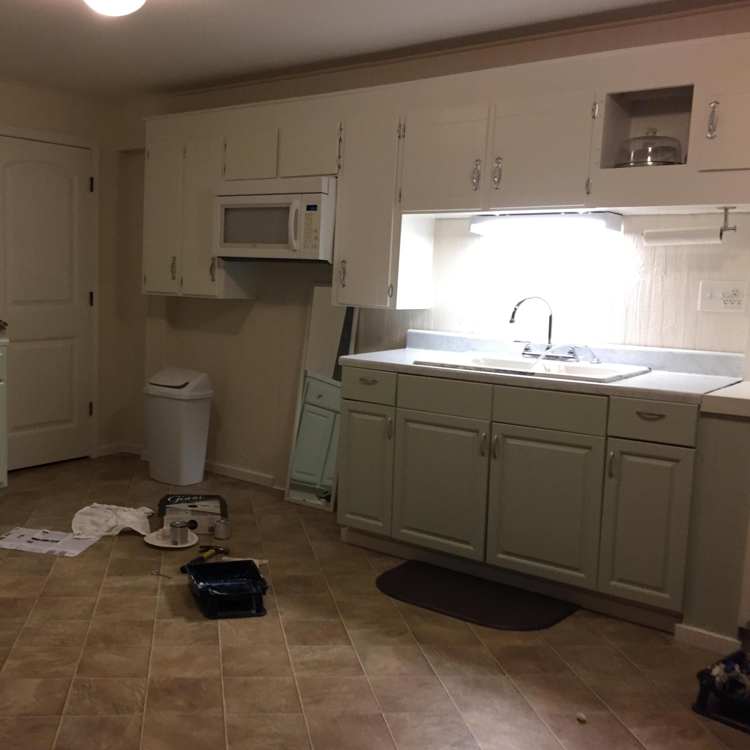 Renovating the spare building at Kasey's parents' house. We lived here from early 2019 until late 2021.