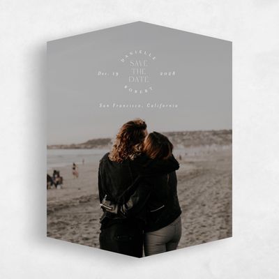 White Diamond Wedding Save the Date - Okavango Photo