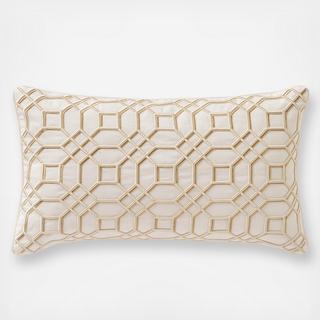 Windham Embroidered Linen Pillow