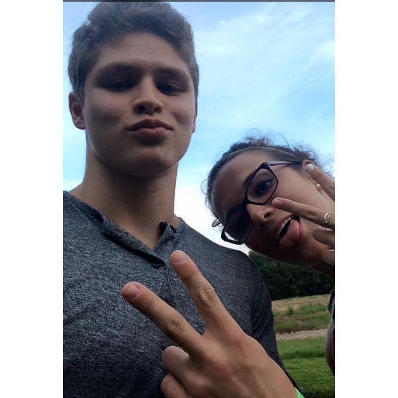 Our first date-- a walk through Shawnee Mission Park. August 2015