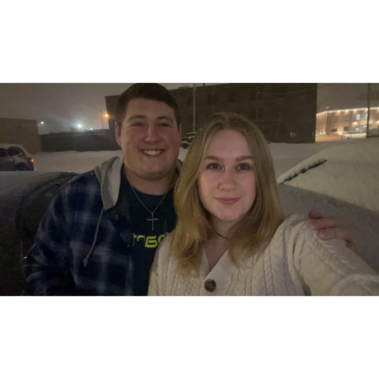 Got stuck in the snow this night which felt like a fairytale movie come to life