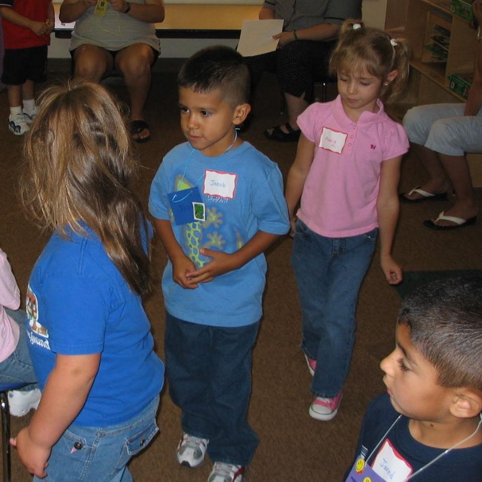 Jacob and Lexi in preschool! Jacob likes to think Lexi was always following him