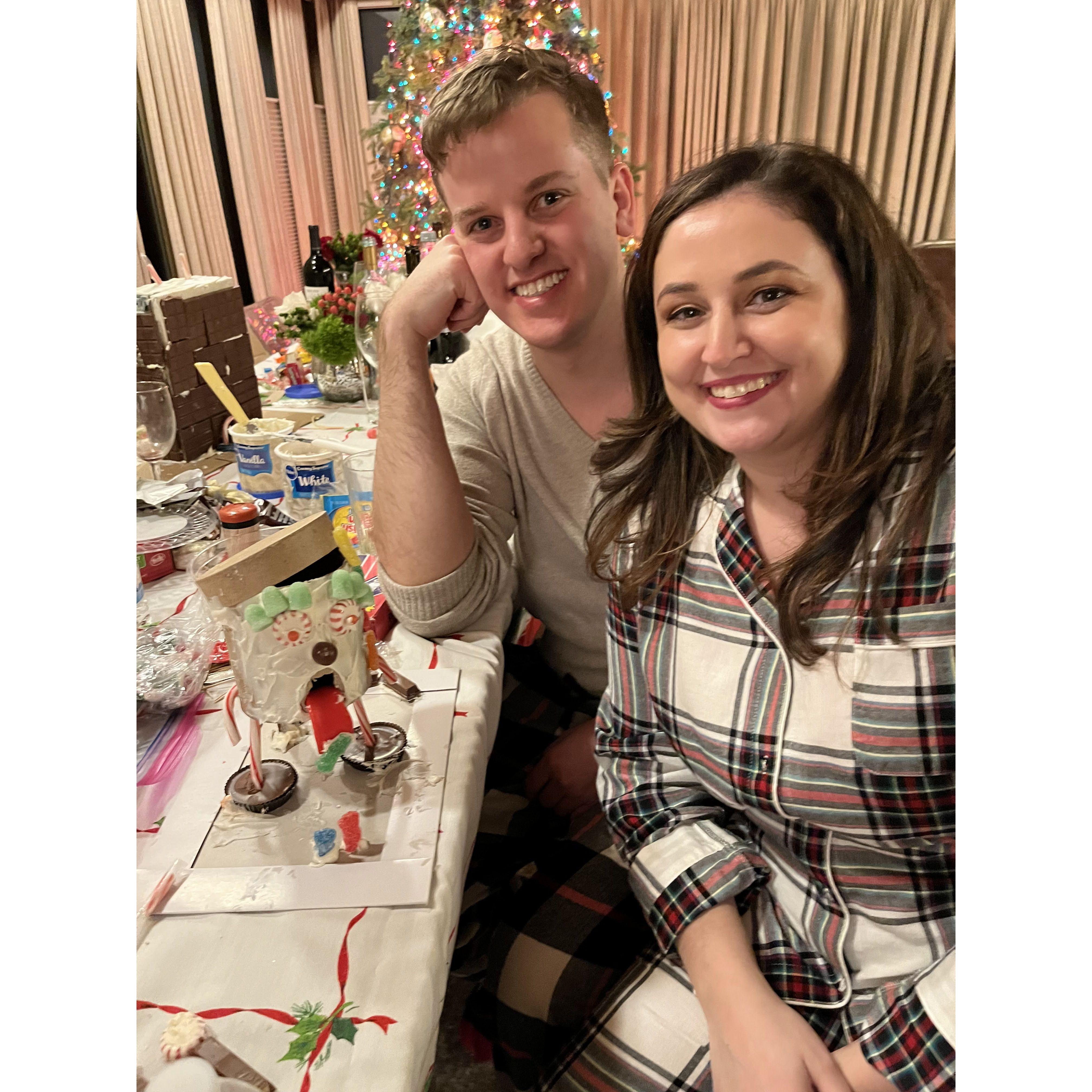 Our winning handmade gingerbread house