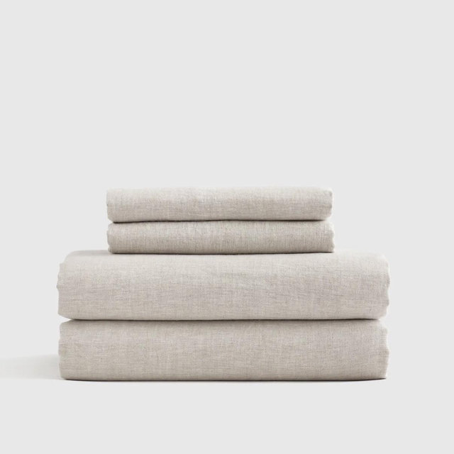 European Linen Sheet Set - Natural Chambray
