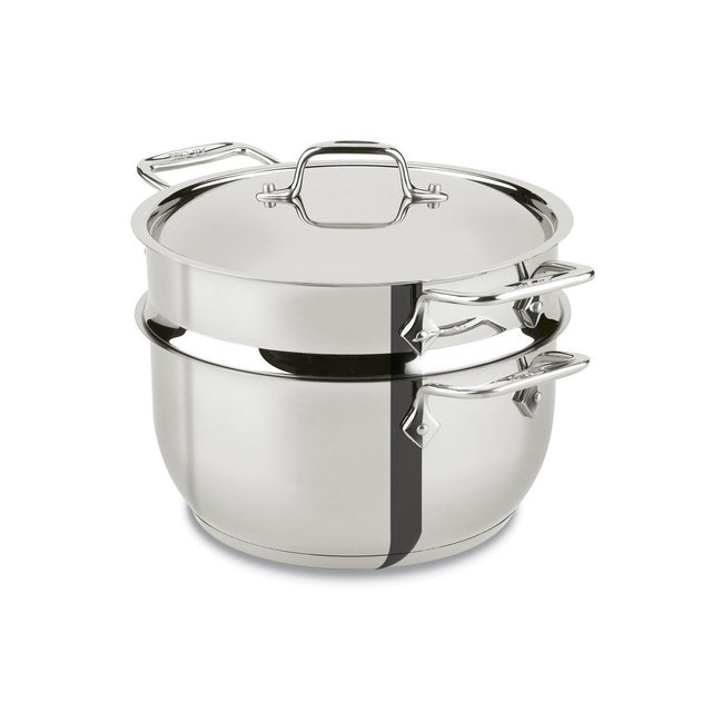 All-Clad 5 Quart Stainless Steel Steamer, Gourmet Accessories, Silver