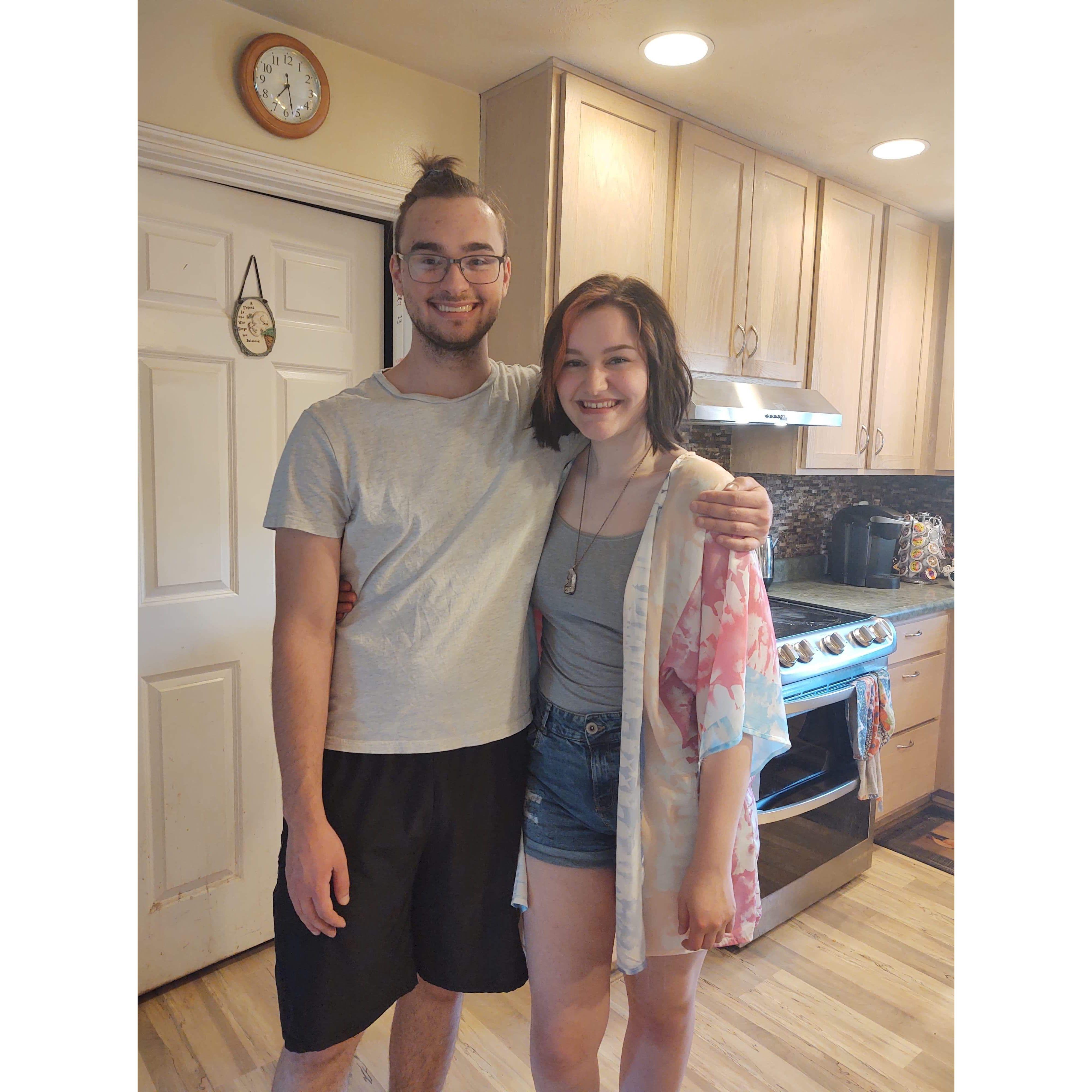 a picture from one of very first dates together...such dorks haha