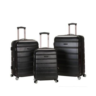 Rockland Melbourne 3pc ABS Spinner Luggage Set