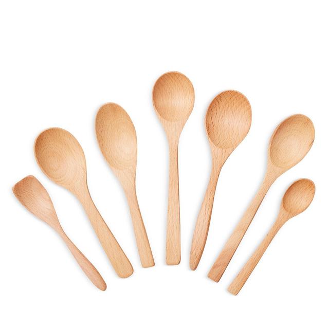 Farmhouse Pottery 7 Pc Wooden Little Spoon Set