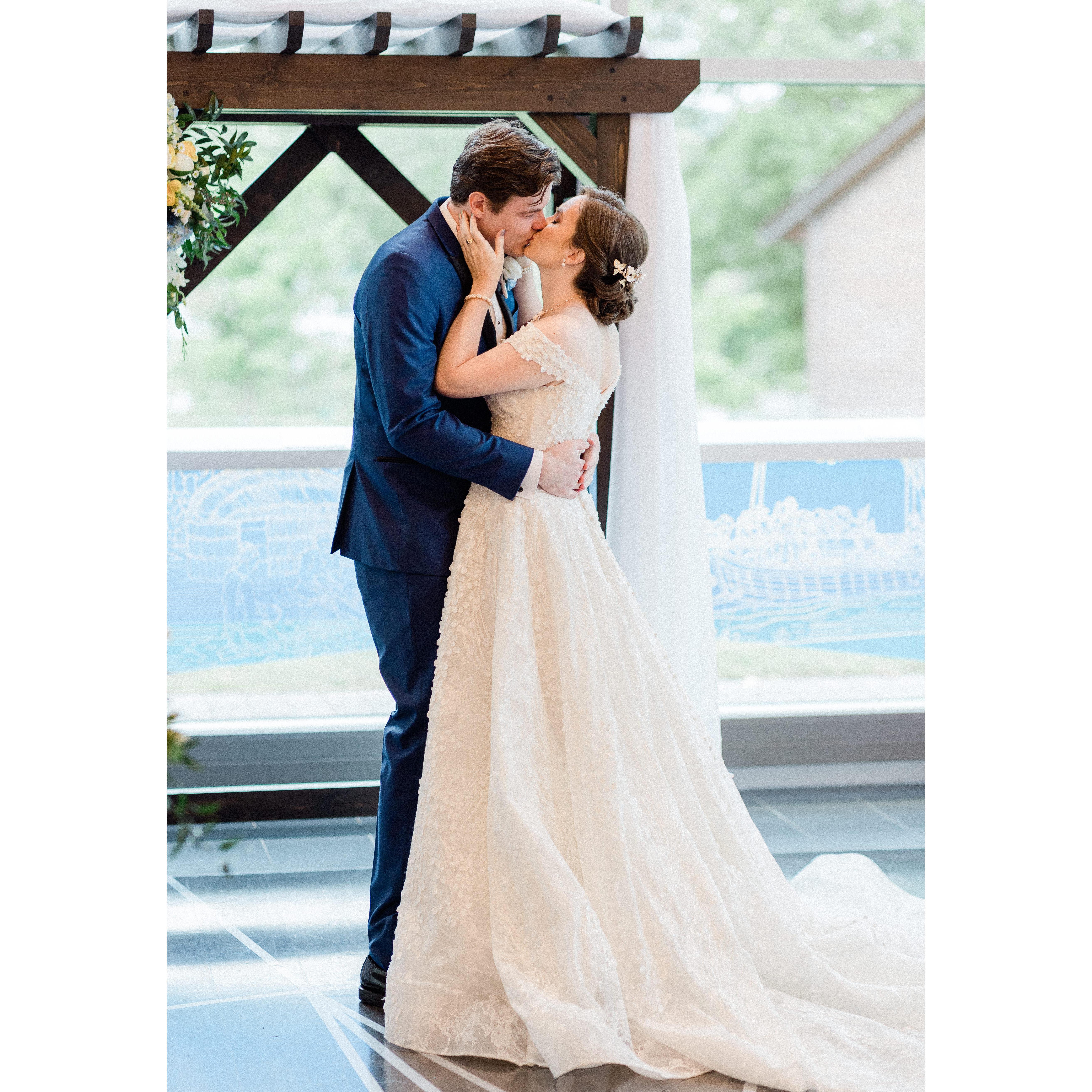 Our first kiss