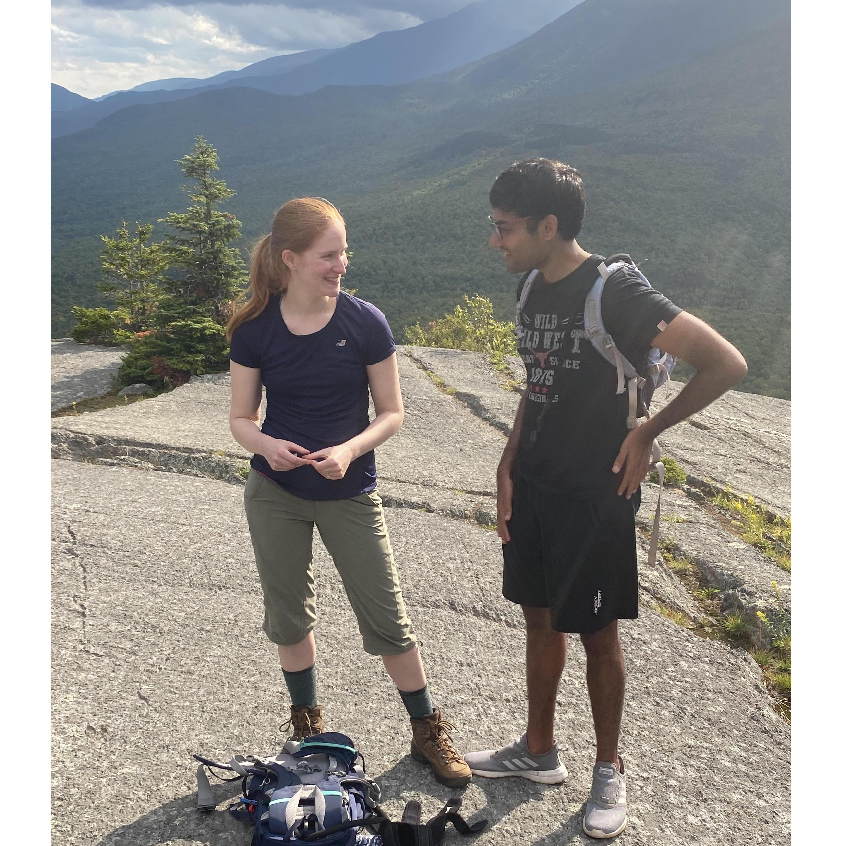 A candid moment right after we got engaged!