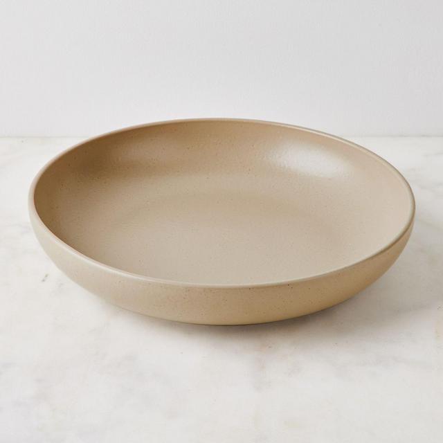 Modern Classic Ceramic Shallow Serving Dish (chestnut)
