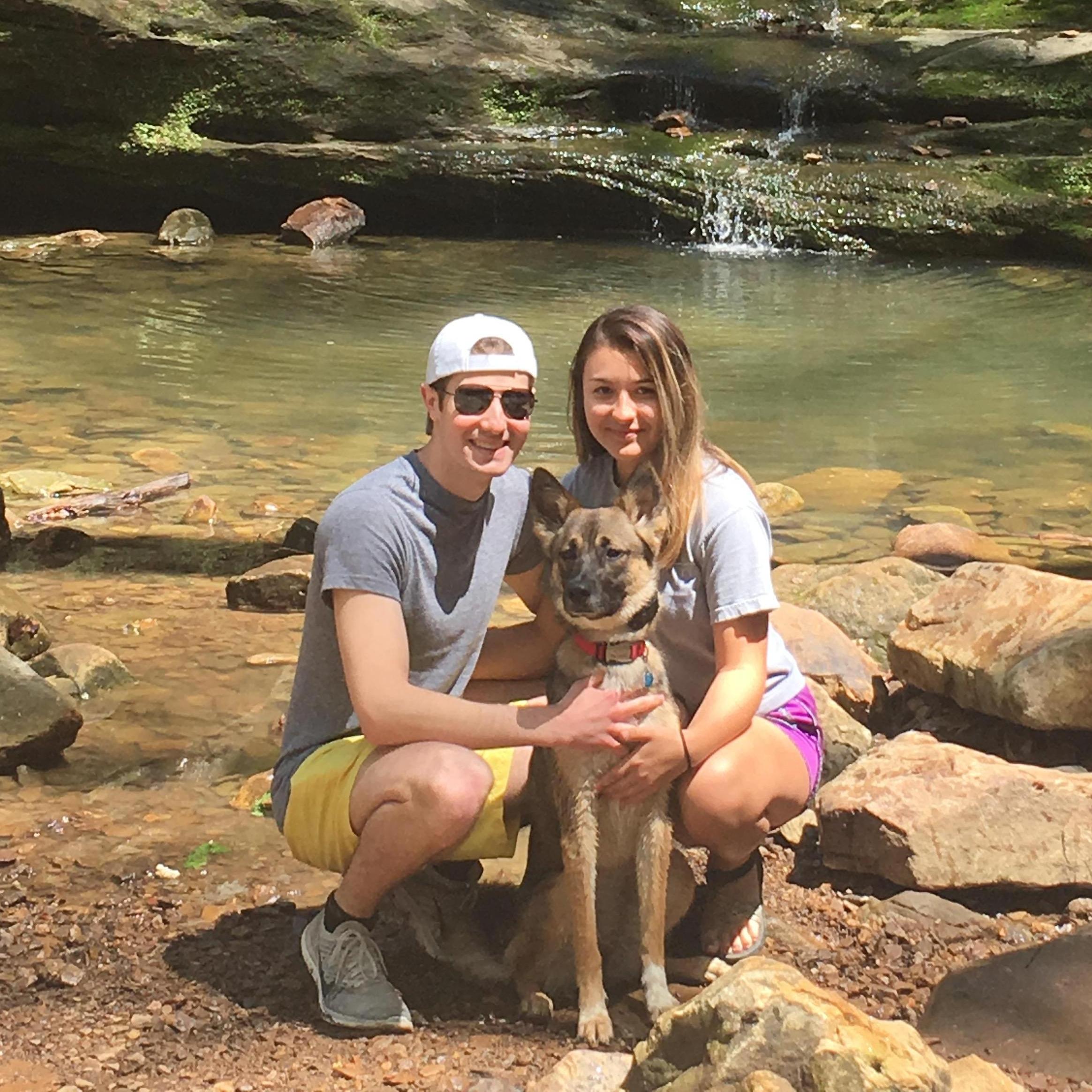 Our first hiking trip together.