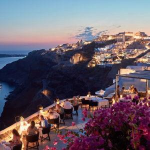 Dinner our first night in Santorini | Ambrosia