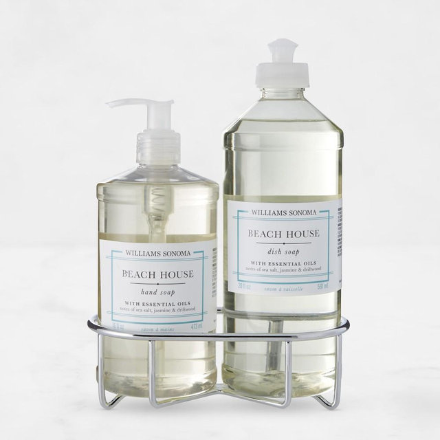 Williams Sonoma Beach House Hand Soap & Dish Soap 3-Piece Set, Stainless-Steel