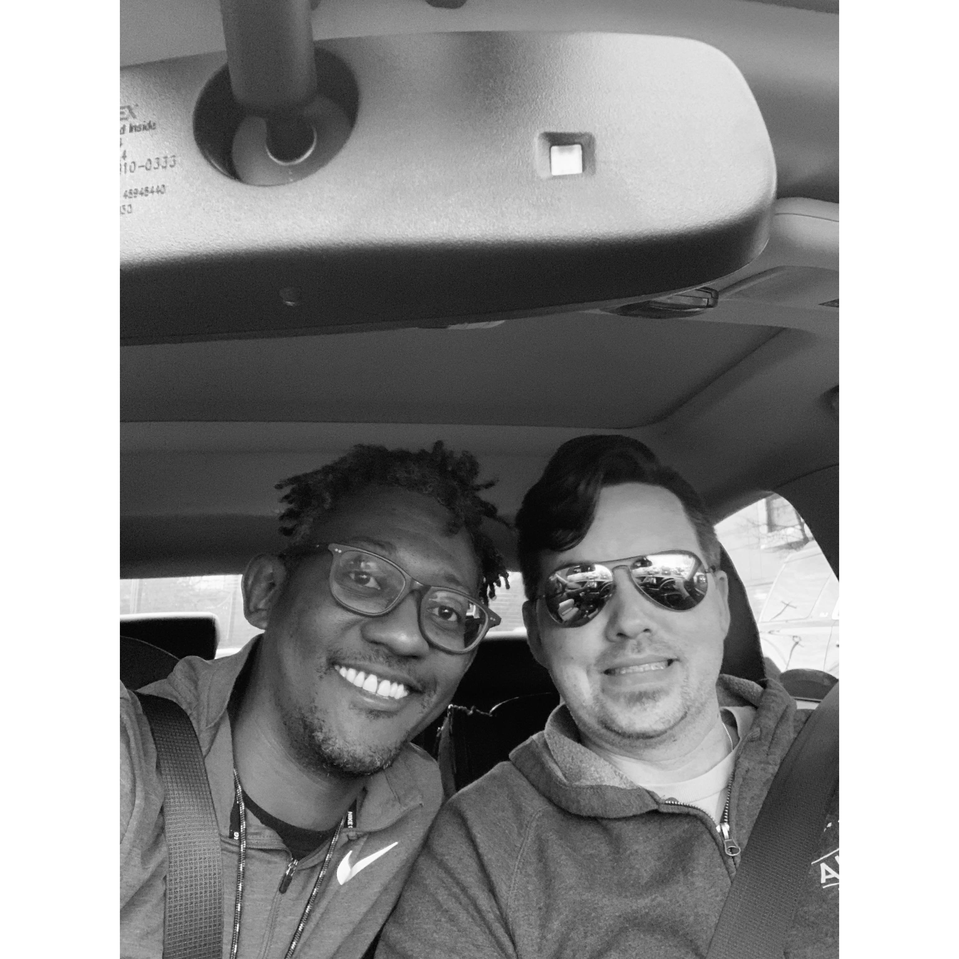 On our way to Napa Valley!