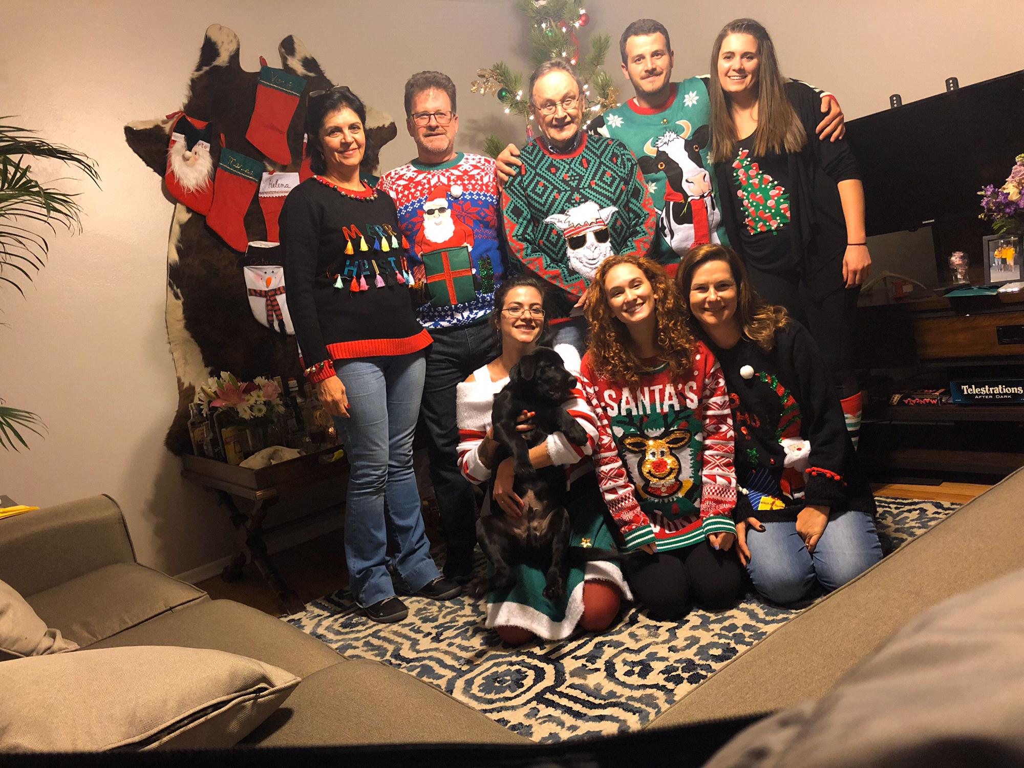 Oc’s family came to visit for Christmas 2018