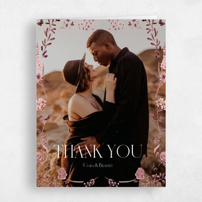 Dusty Pink Wedding Thank You - Merryton Photo
