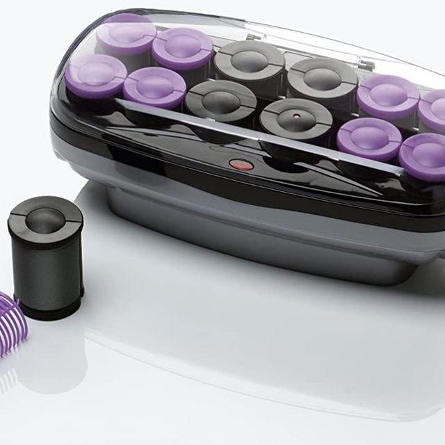 Conair Xtreme Instant Heat Ceramic Hot Rollers Bonus Super Clips Include, Purple, 1 Count