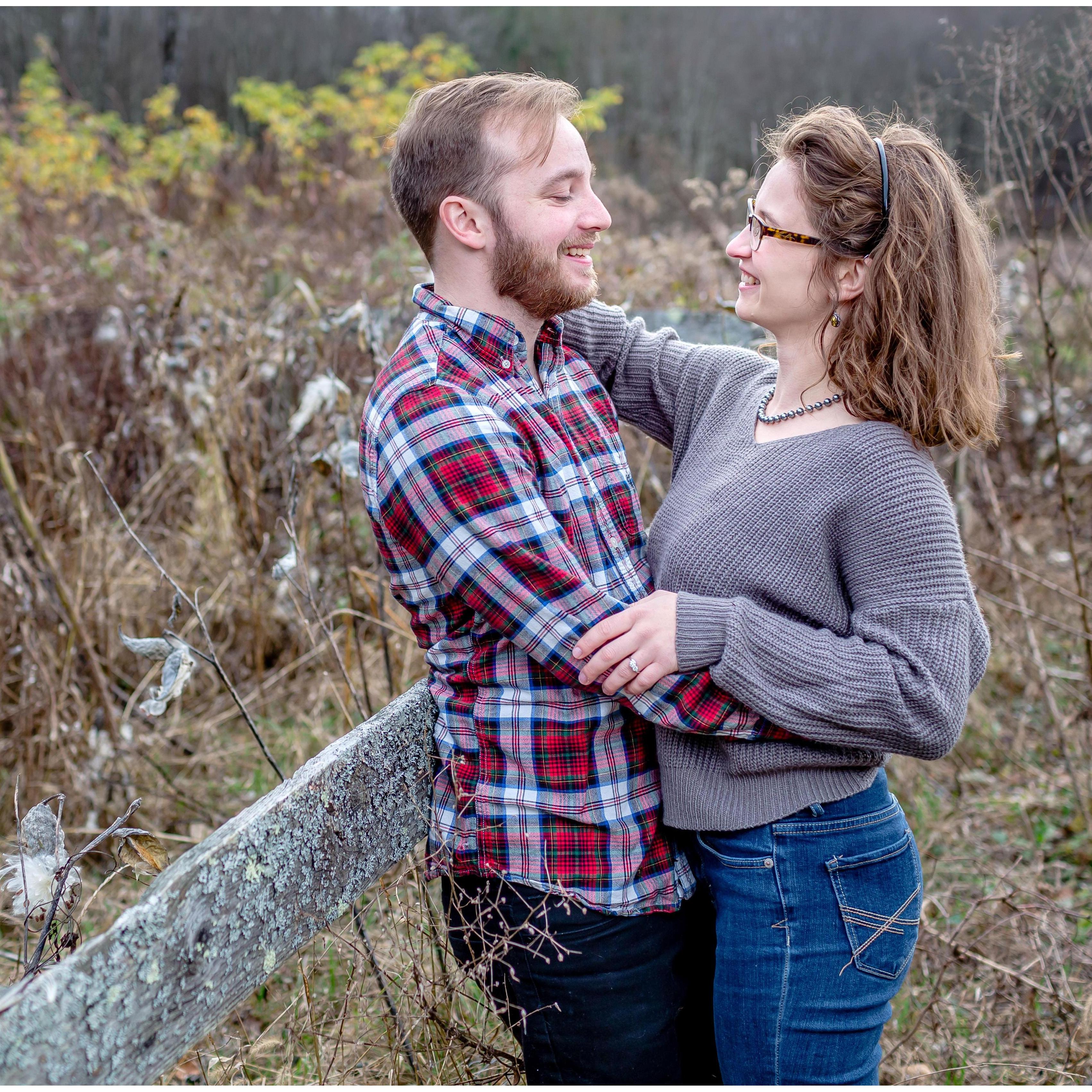 One of the first formal photos of us together--it wasn't taken on a phone or a laptop!