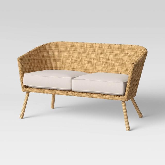 Eliot Closed Weave Patio Loveseat - Threshold™