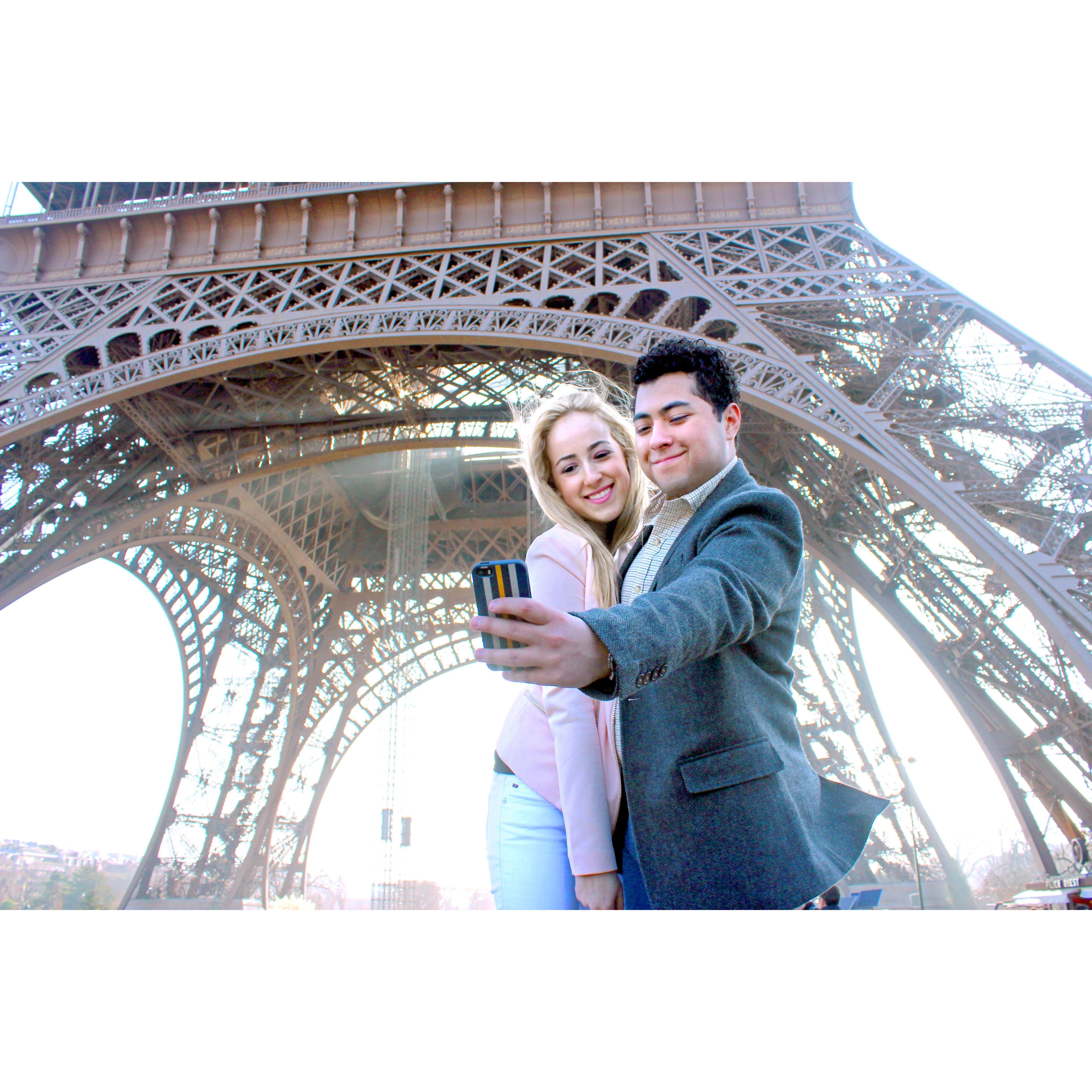 Eiffel Tower selfie - Spring break 2014