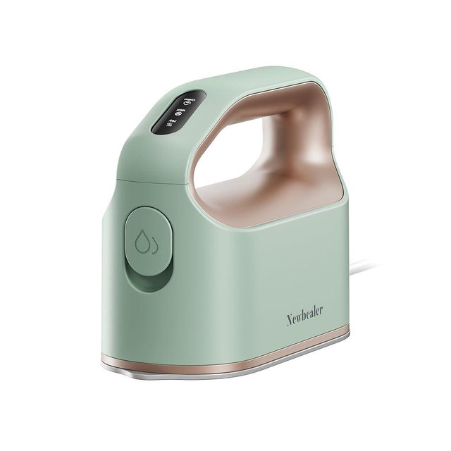 Newbealer Smart Steam Iron for Clothes - 1200W Professional-Grade Turbocharged 3 Steam & 3 Dry Heat Modes, 45s Heat-Up, 6oz Tank, Auto-Off, Nonstick Ceramic Soleplate (120V Only)