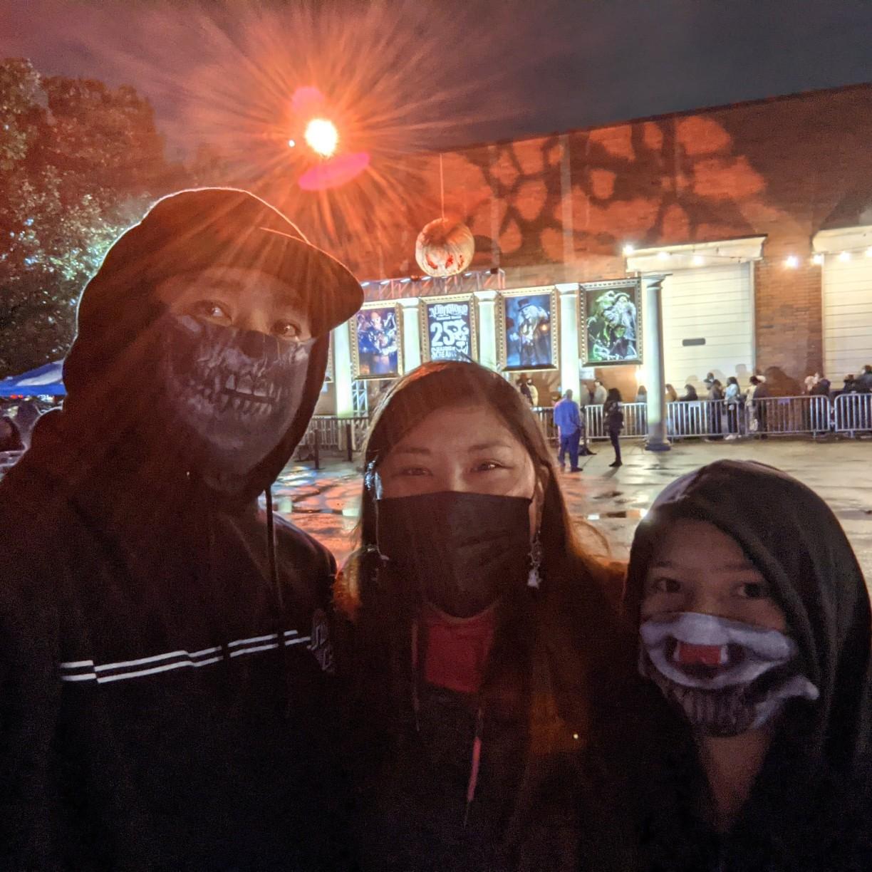 Taking Tyler to his first haunted house! Netherworld in Stone Mountain, GA, October 2021