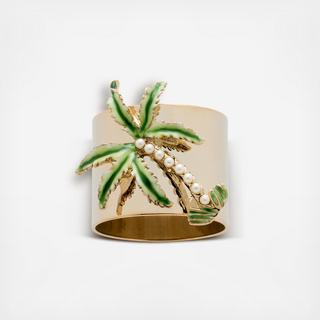 Palm Tree Napkin Ring, Set of 2