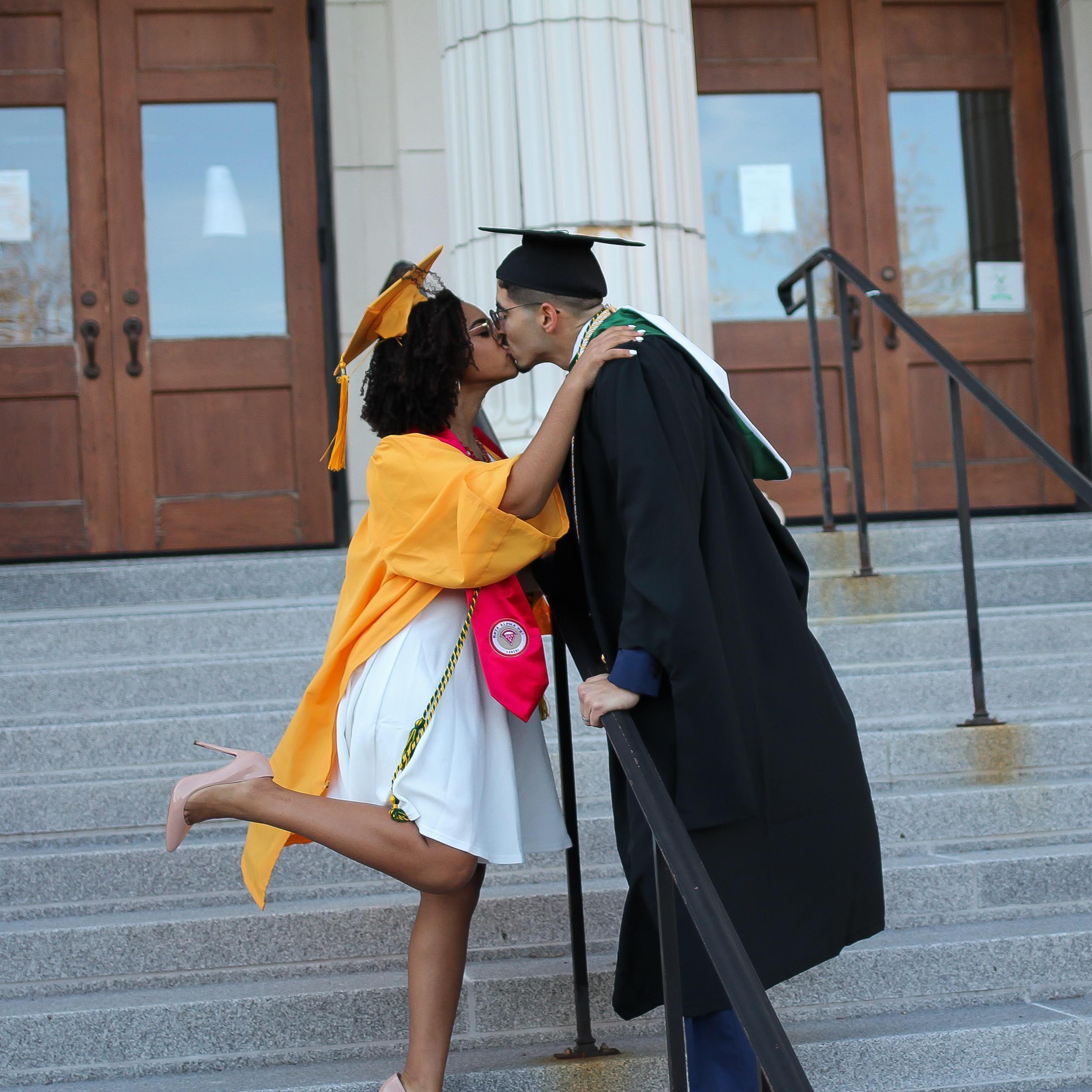 Graduating together, Rachael is still obsessed with these photos - they're her phone and laptop background