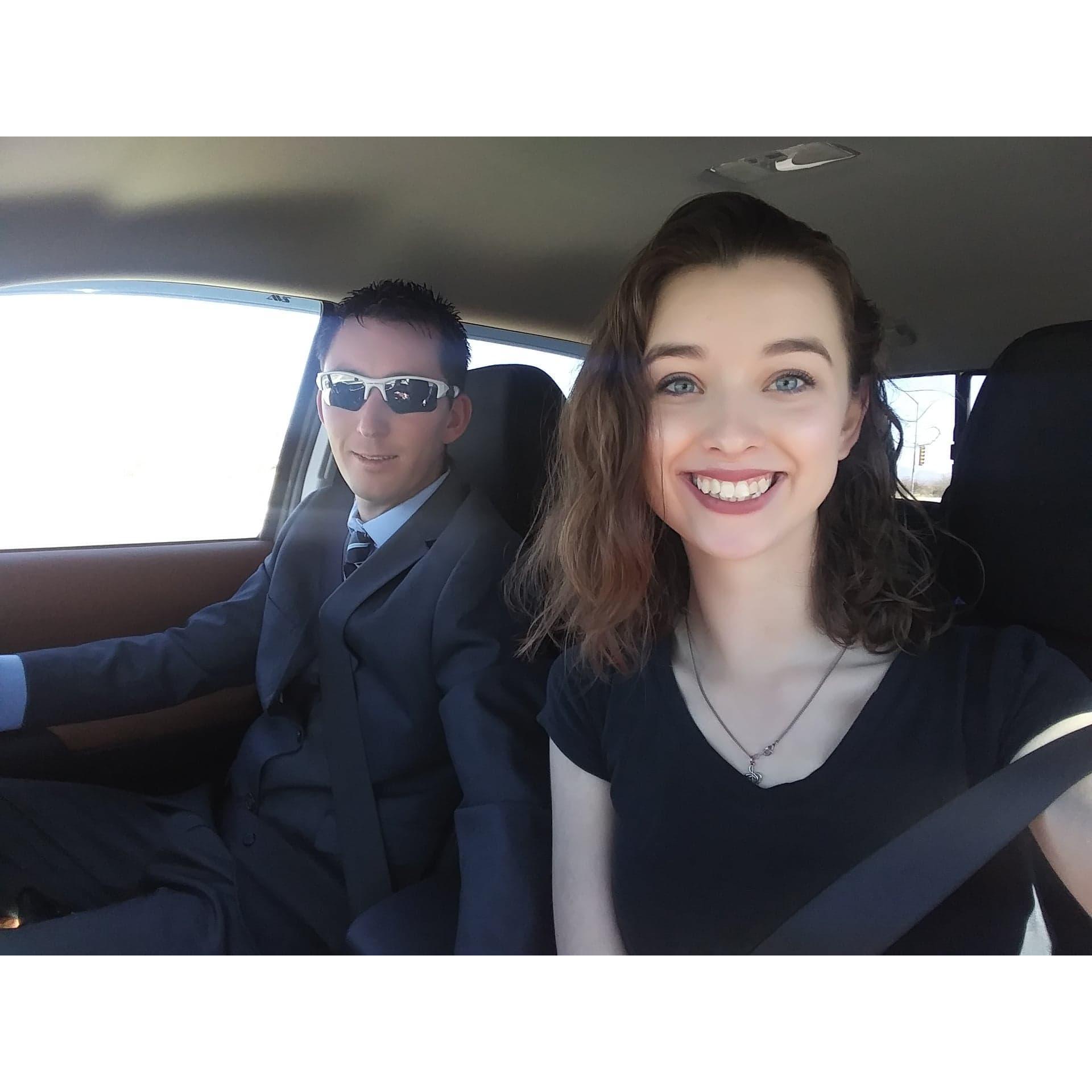 Off to a friend's wedding!
