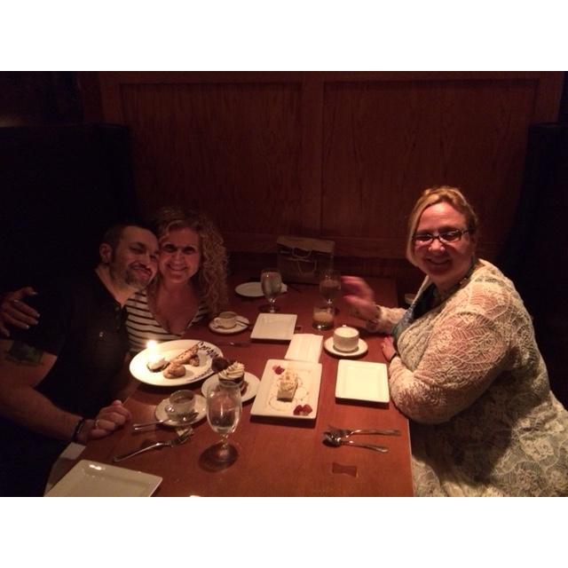 My Maid of Honor, Linda, taking us out to celebrate our engagement!!