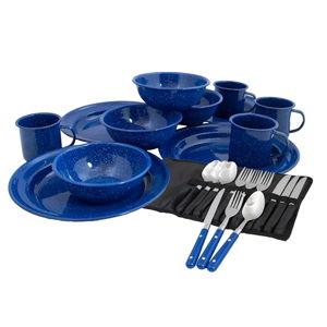 4-Person Enamelware Dining Set for Camping