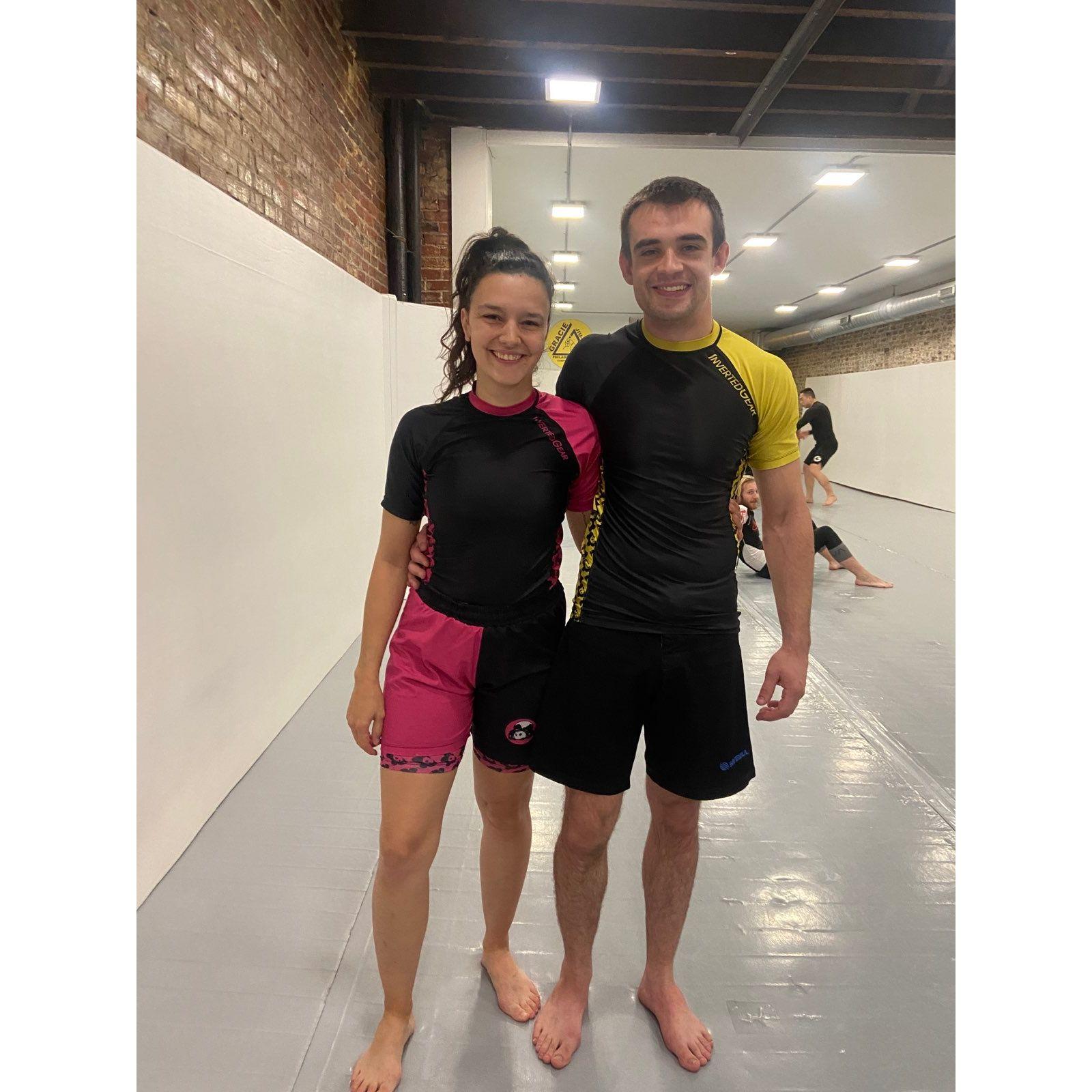 Accidentally matching in jiu jitsu