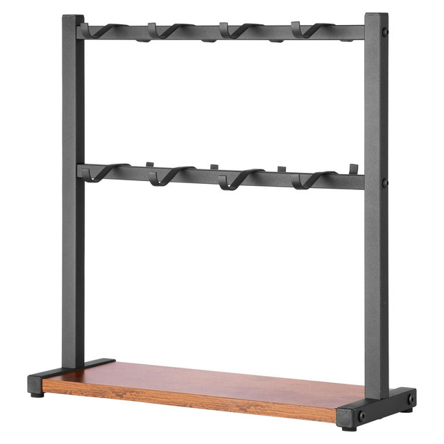 VEVOR Coffee Mug Holder for Countertop, 16 Hooks Coffee Cup Holder with Storage Base, 2 Tier Carbon Steel & Wood Mug Display Stand, Matte Black