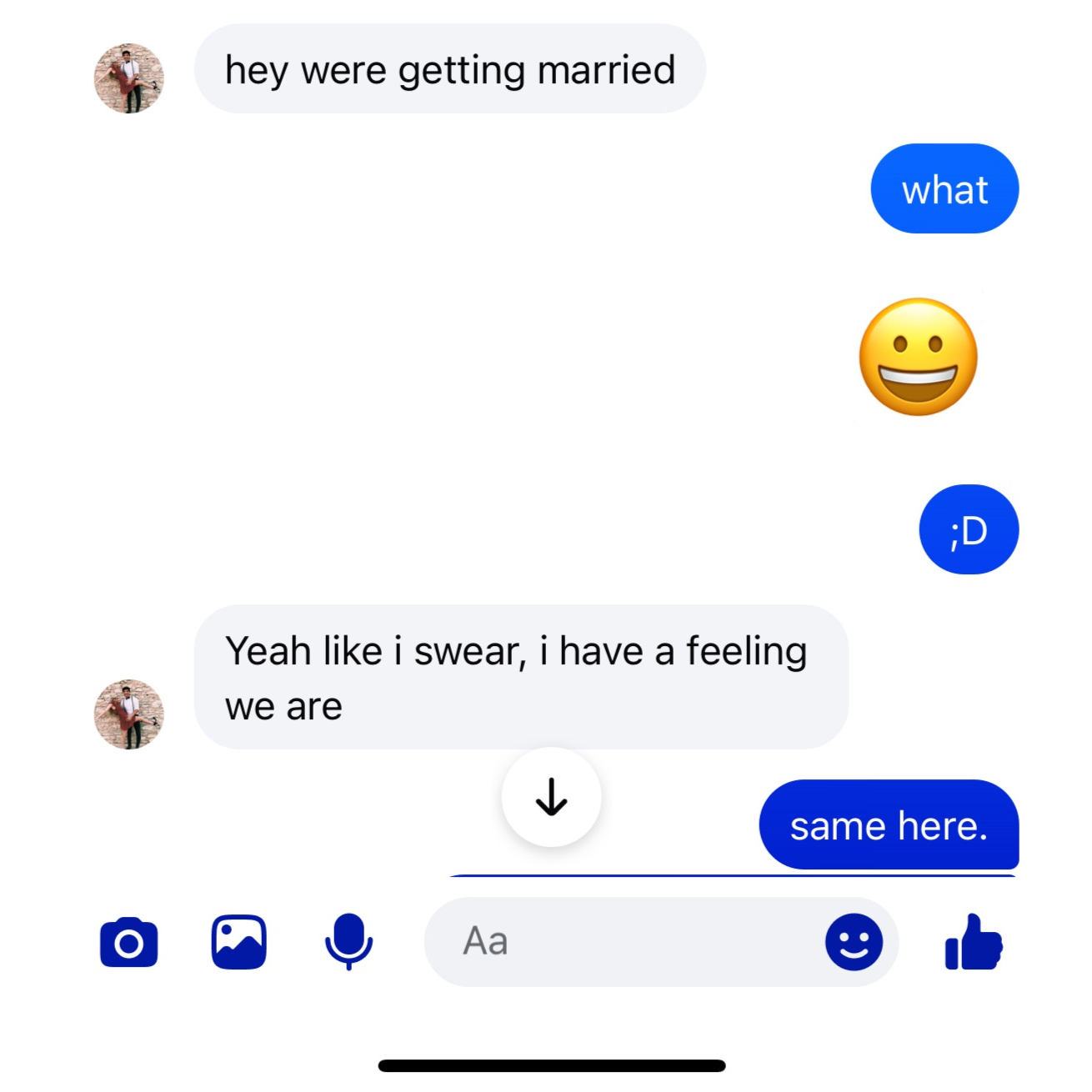Our facebook messages from 2010