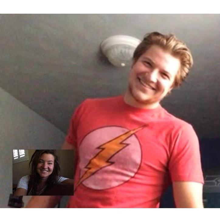 Long distance Facetimes... Brooke in Arizona. Matt in Oregon. 2016