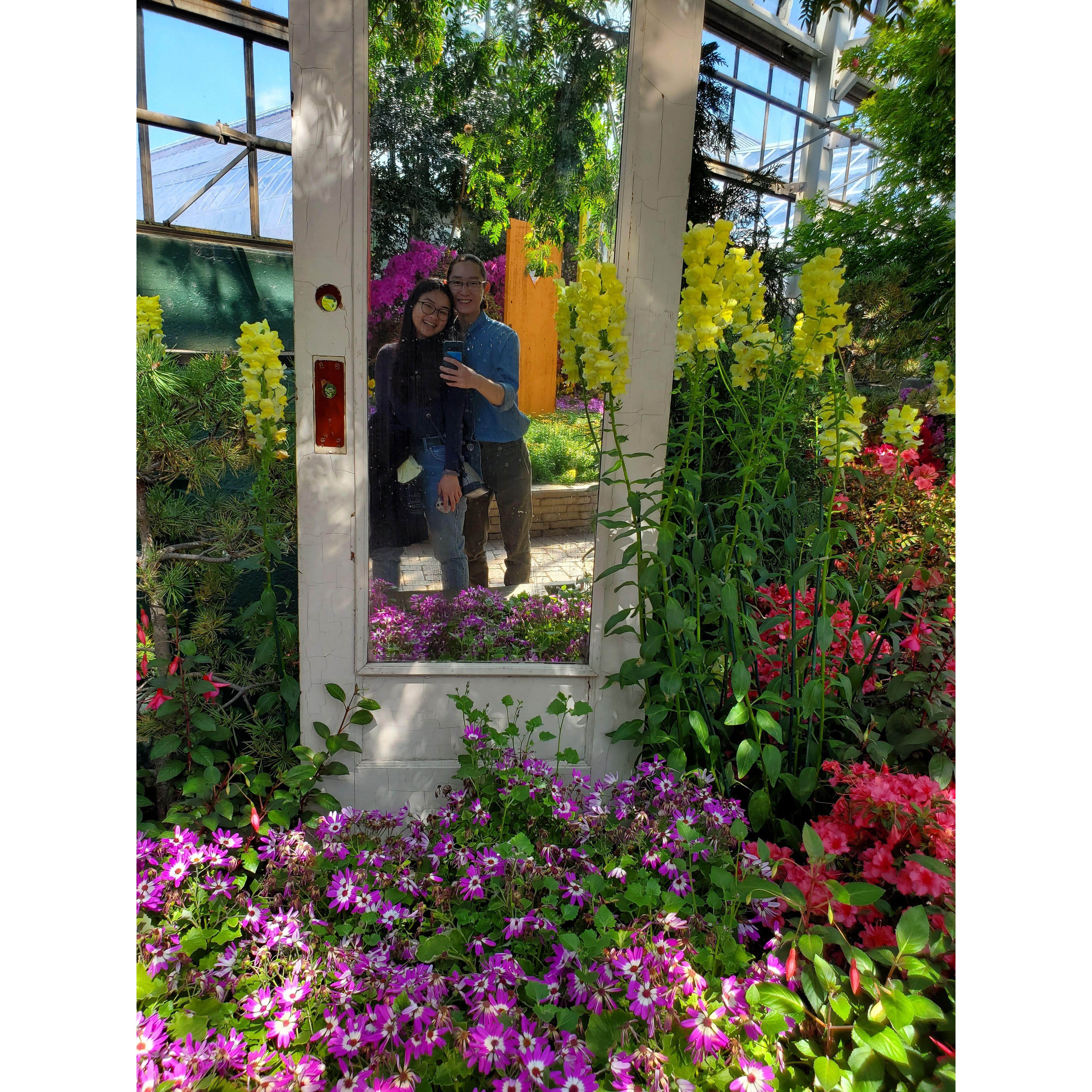 First date at Garfield Conservatory on March 27, 2022