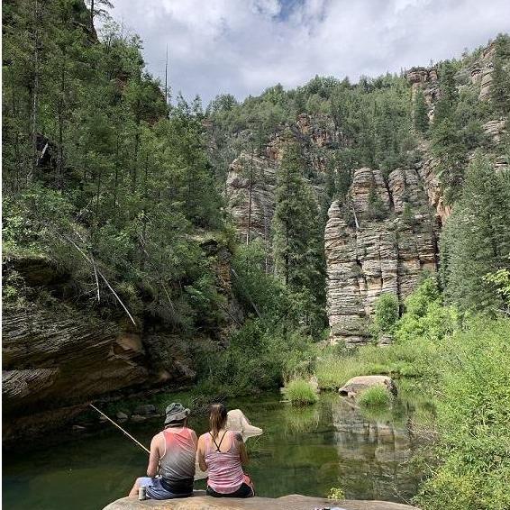 One of many hiking trips