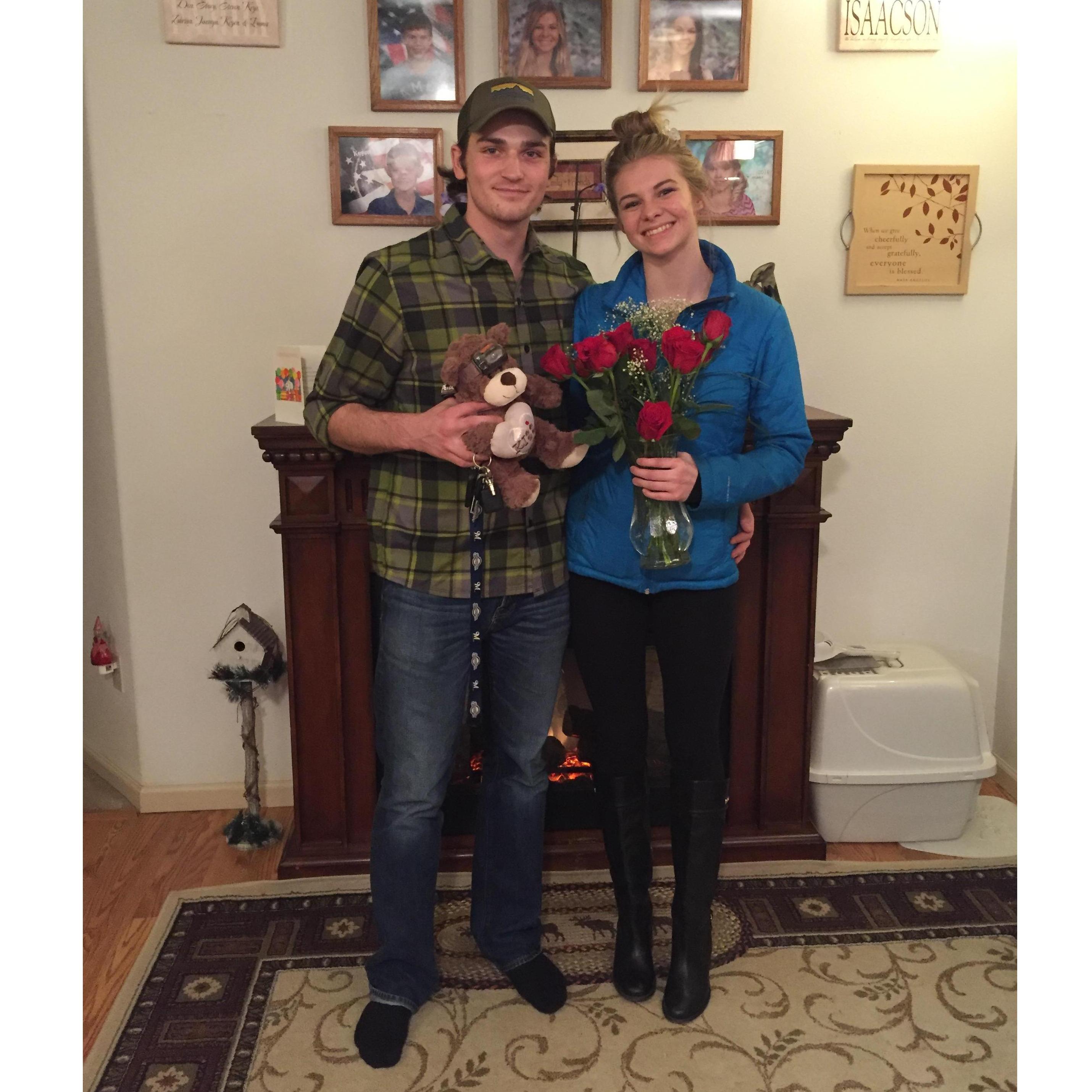 Our first Valentine's together in 2016