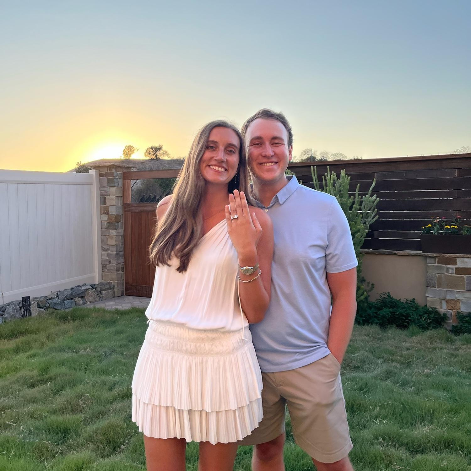 San Diego! Where Brent grew up & Rachel's family vacations every summer. A lovely evening in the Payne family backyard with great company from both families.