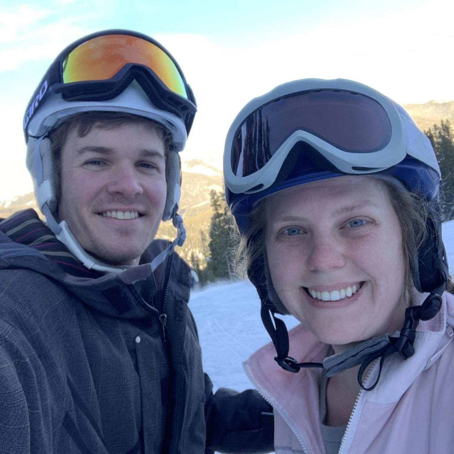 Skiing is a favorite winter pastime of ours ⛷️