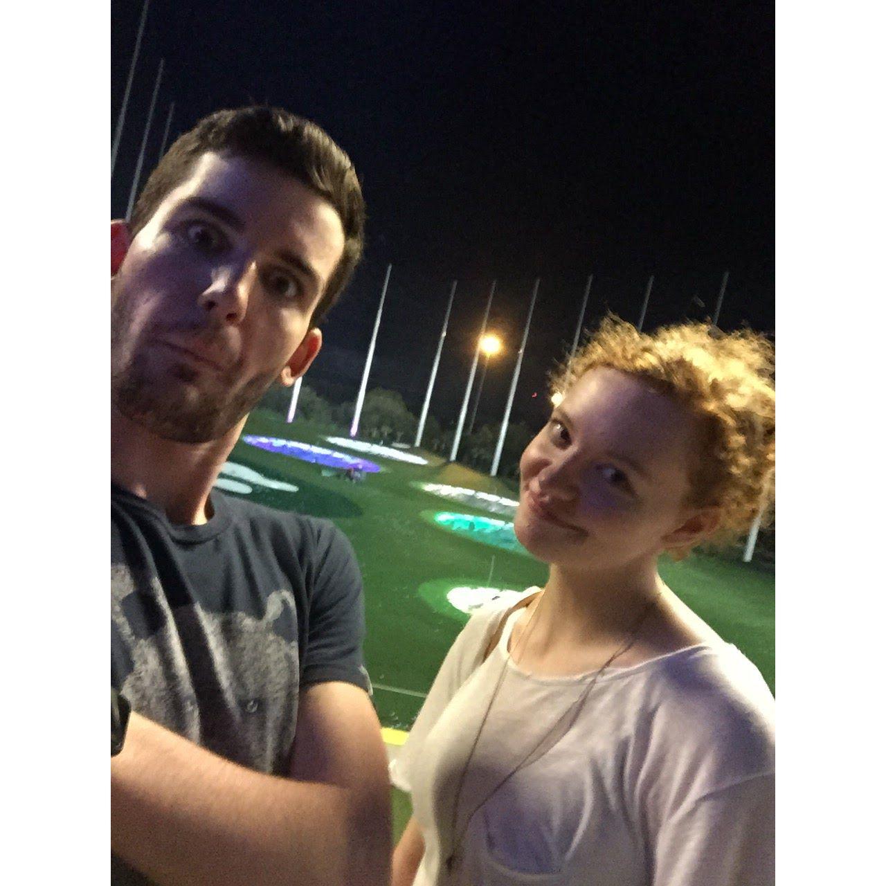 Early dates at Top Golf