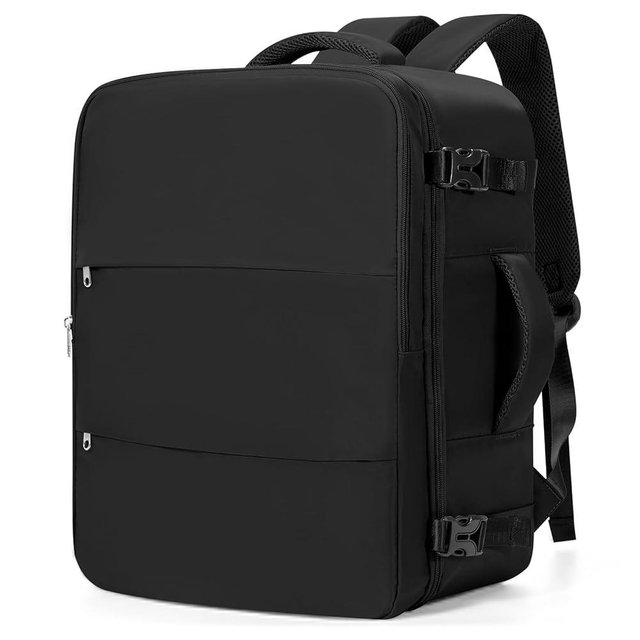 UPPACK Travel Backpack For Women Men Carry on Backpack Luggage Flight Approved Personal item Travel Bag Essentials Mochila de viaje Laptop College Backpack Large Black