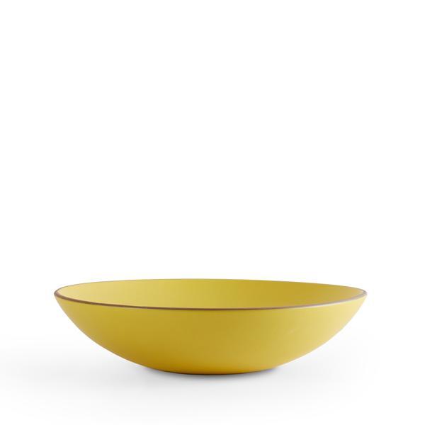 Shallow Salad Bowl in Lemongrass