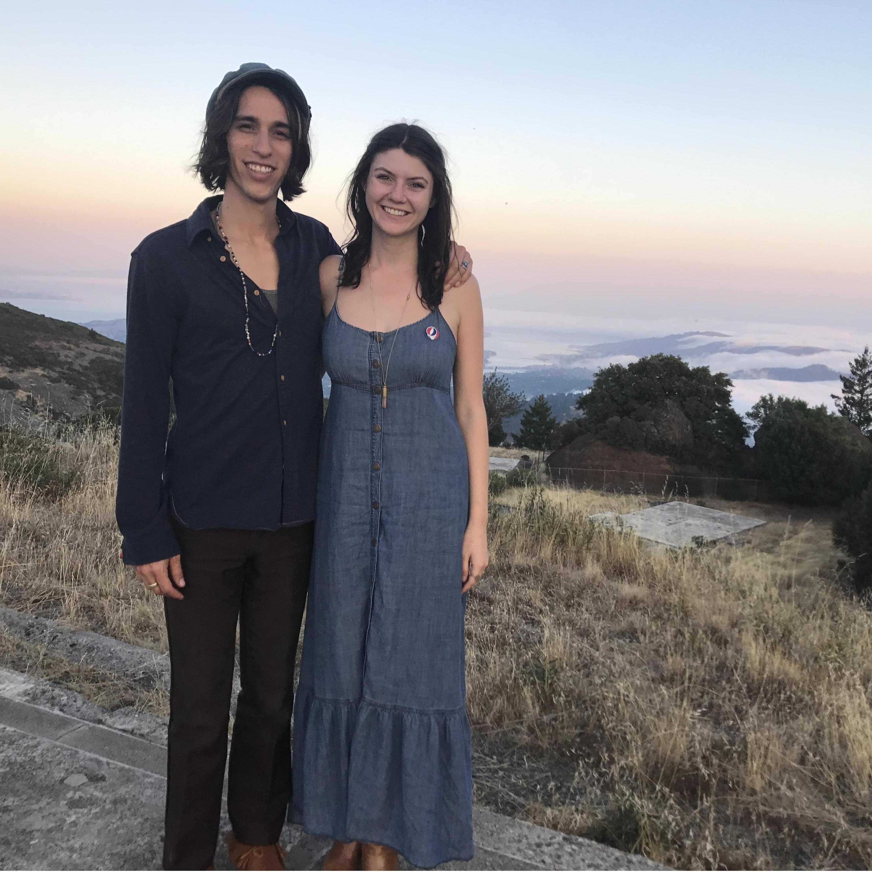 sunset after Sound Summit Festival, on top of Mt. Tam.