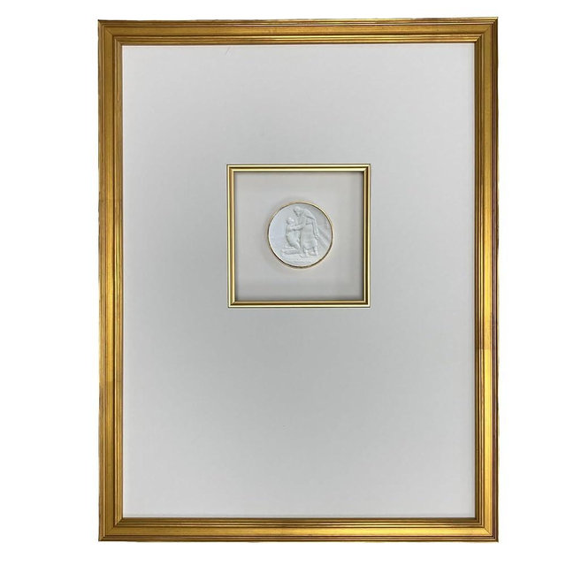 Framed Religious Intaglios in 12x16 Gold Frame (The Prodigal Son)